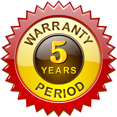 Warranty: 5 Years
